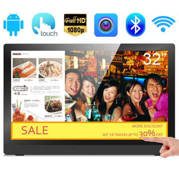 32 Inch RK3188(RK3288) Quad Core FULL HD 1080P LCD Android All In One Capacitve Touch Screen Kiosk